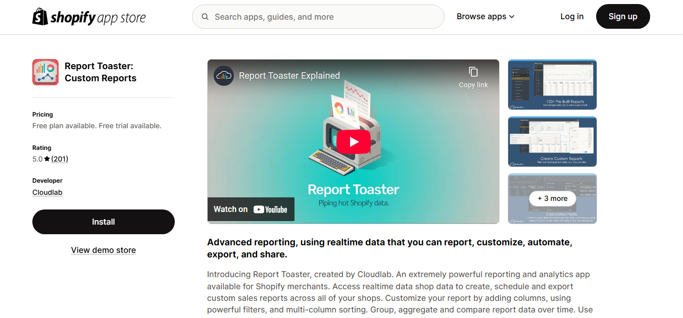 Reportgenix vs Report Toaster: Which Shopify Reporting Tool Helps You Grow? 4 Compare Reportgenix vs Report Toaster regarding features, pricing, and usability. Discover which Shopify reporting tool best suits your store's needs.