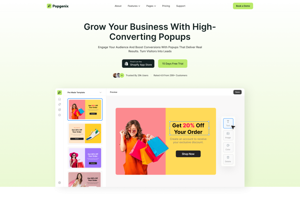 Best Shopify apps for Black Friday 2025 dashboard showing Reportgenix analytics and Popgenix popups
