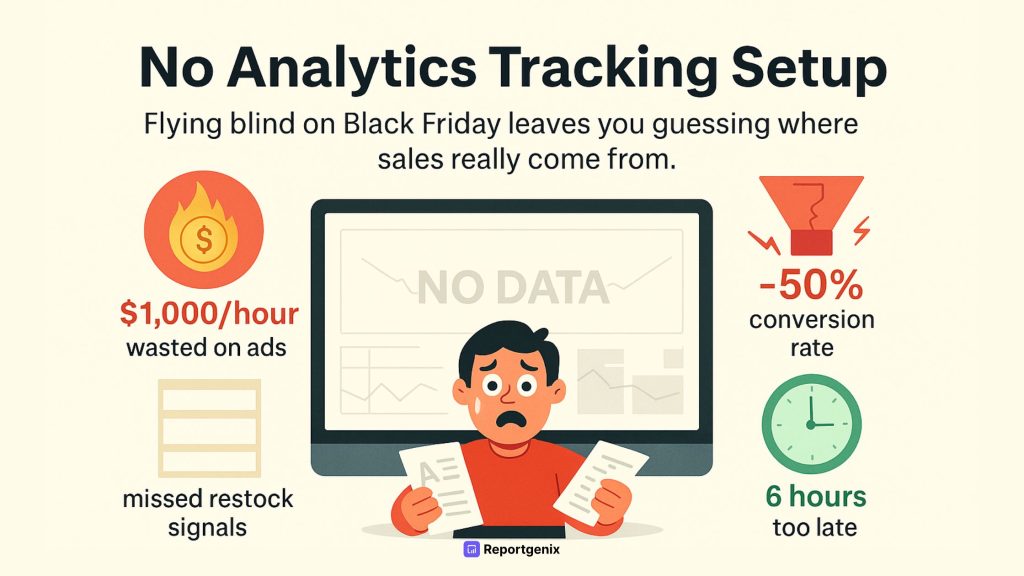 Best Shopify apps for Black Friday 2025 dashboard showing Reportgenix analytics and Popgenix popups