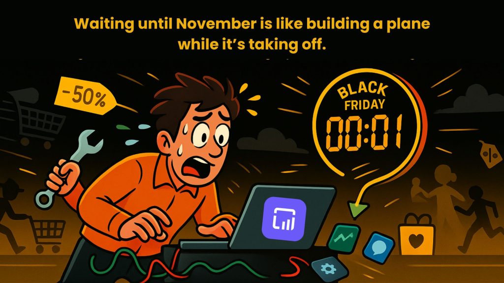 Best Shopify apps for Black Friday 2025 dashboard showing Reportgenix analytics and Popgenix popups