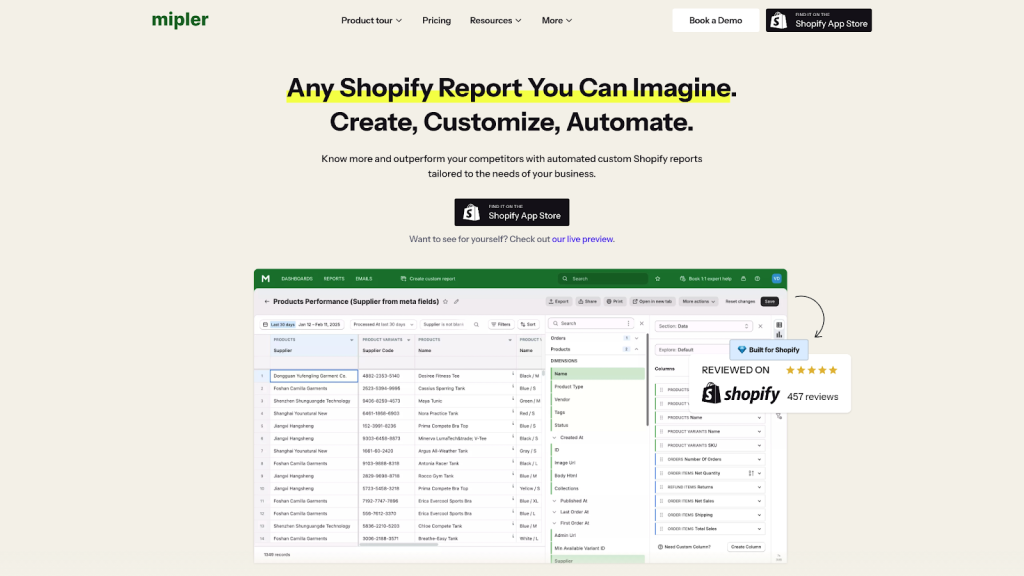 Want to have a look at the Better Reports alternatives? Explore the top 5 tools for sales tracking of your Shopify stores! 