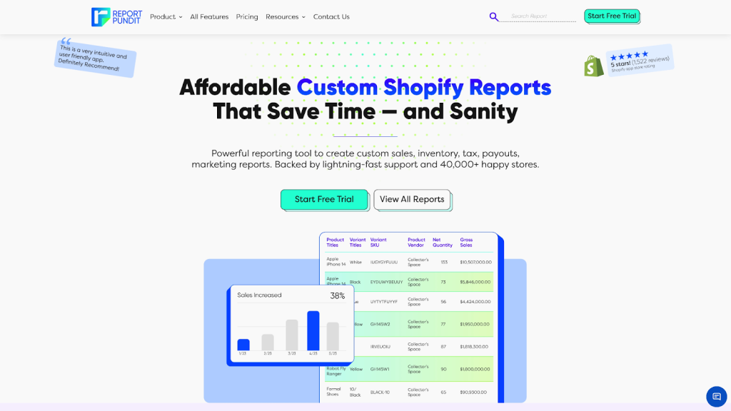 Looking for the best Report Pundit Alternatives for your Shopify store? Compare with the best tools like Reportgenix, Better Reports & Mipler!
